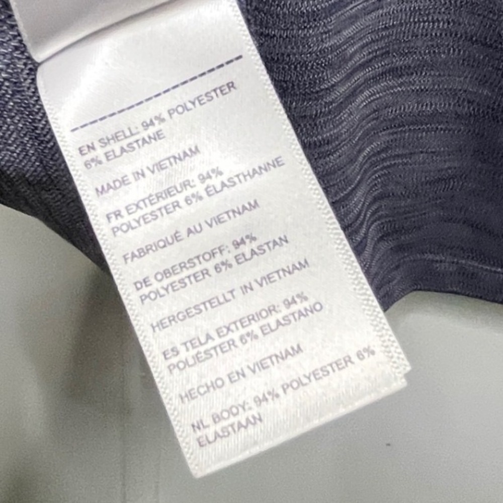 UNTUCKit Hannifer Polo Shirt Mens Large Blue Space Dye Heathered Short Sleeve - Picture 7 of 8
